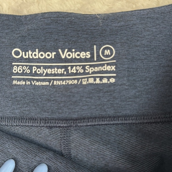 OUTDOOR VOICES BLUE NAVY LEGGINGS SIZE M - Picture 3 of 8
